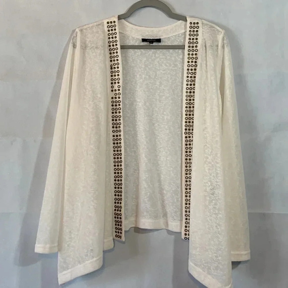 Beautiful KAKTUS lightweight 2pc TANK/CARDI set XL sweater KIMONO (B) - Picture 8 of 9